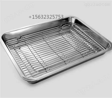 不锈钢304烧烤托盘带蛋糕冷却架尺寸定制产品沥水托盘