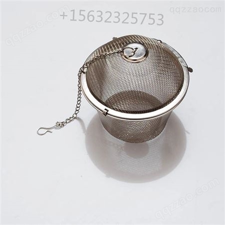 安平瑞申标准不锈钢金色茶叶过滤器球型漏斗泡茶器过滤残渣可定制尺寸