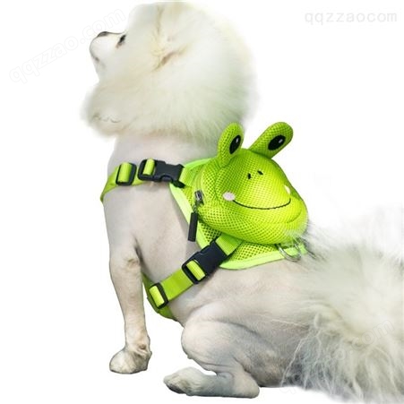 宠物背心式胸背带 狗狗卡通自背包 狗牵引胸背两件套 宠物用品