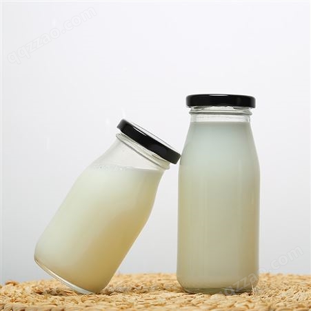 航万玻璃瓶厂生产直供牛奶瓶 泡茶玻璃瓶 果汁瓶 咖啡瓶