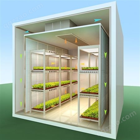 集装箱有机蔬菜水无土栽培立体种植物设备工厂温室内智慧农业联网