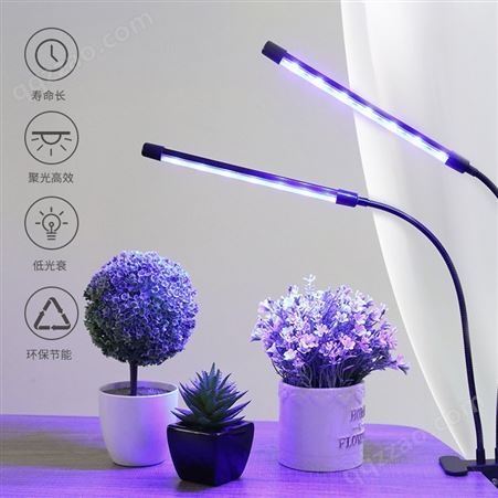 亚马逊led植物灯两头全光谱定时调光5v低功率生长灯grow light