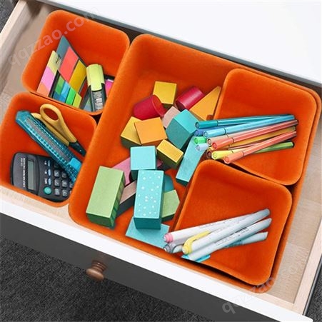 鑫舒 毛毡收纳盒 儿童玩具零食杂物收纳箱包 大容量多功能