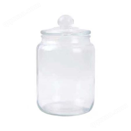 玻璃储物罐 利江商贸供应 淄博玻璃储物罐 圆形玻璃储物罐密封罐 规格齐全 欢迎选购 玻璃密封罐