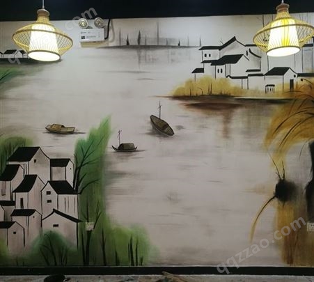 农民画墙绘彩绘设计服务绘画美化空间环境墙面画