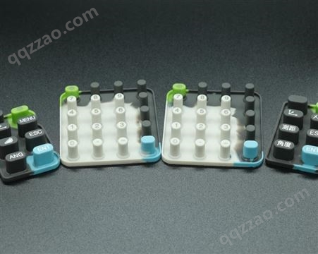 紫英精密橡塑模具供应 橡胶制品 导电硅胶按键 单点遥控按键粒