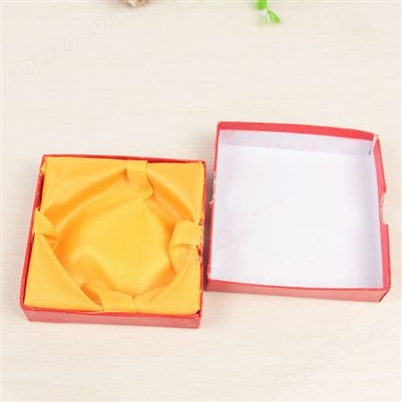 红色方形纸盒手镯盒 低档便宜简单手链盒 一枝花玫瑰花饰品包装盒