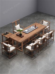新中式茶桌椅组合花梨木全实木功夫禅意茶几客厅办公室红木茶台