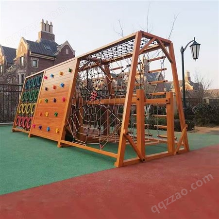 幼儿园攀爬架  木质长廊 幼儿园轮胎攀爬架