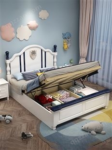 实木床北欧橡木儿童床现代简约1.2米单人床卧室环保家具
