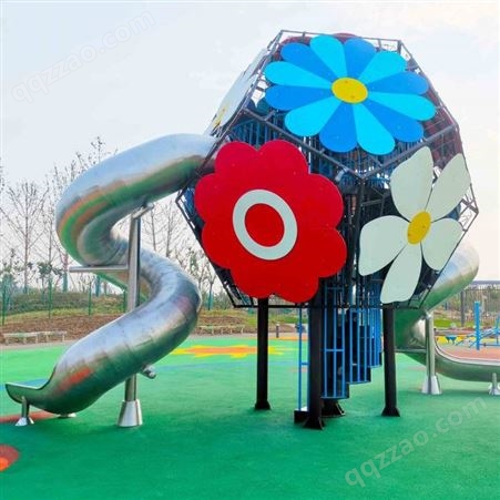 柳州户外儿童玩具不锈钢组合滑梯 大风车玩具厂