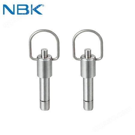 日本NBK PBPLS-NI紧凑型不锈钢环型带按钮弹簧锁销定位销