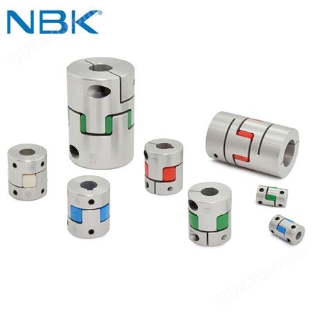 NBK MJC-CS-BL蓝色梅花型爪式联轴器 可开键槽 零背隙夹紧型
