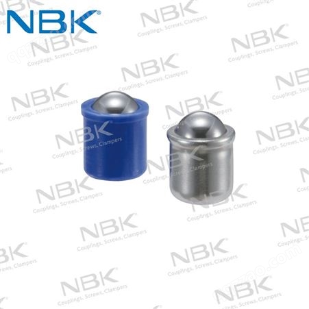 日本NBK PPR-KU压入型小巧塑料本体不锈钢球压配柱塞 定位珠