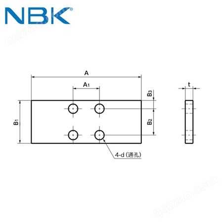 日本NBK PMK导轨钳制器用辅助垫片增高垫块配合MKMKSHK使用
