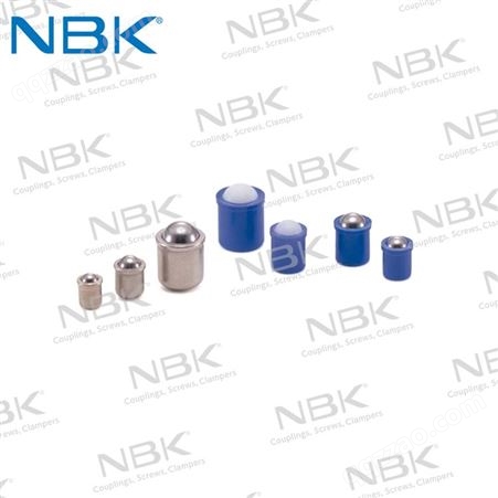 日本NBK PPR-KU压入型小巧塑料本体不锈钢球压配柱塞 定位珠
