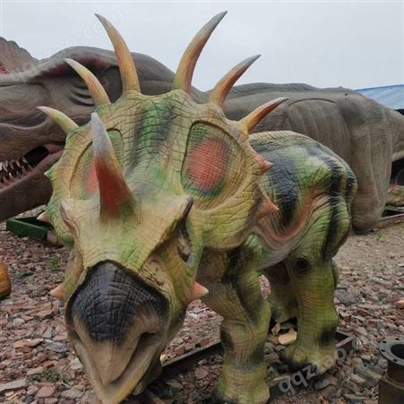 仿真恐龙户外展览 红外感应启动 高密度海绵镀锌钢制造