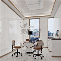 口腔诊所柜子的设计专业装修效果图牙科门诊平面布局装潢设计