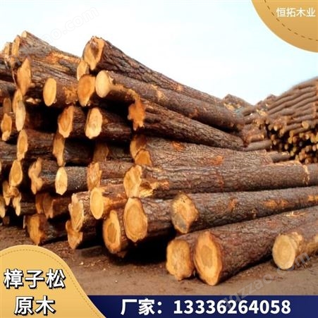 樟子松 防腐木 进口原木 建筑工程 木方 按需加工 木材市场