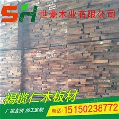 现货供应褐榄仁木板材 进口原木 防潮木材耐水 防腐木