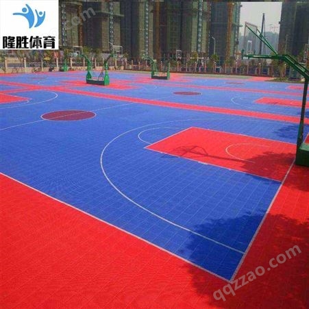 篮球场悬浮地板 室内外篮球场悬浮地板 隆胜体育 按需供应 免费安装