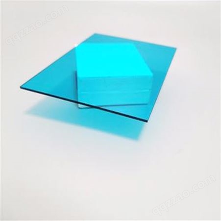 透明蓝色抗冲击耐力板3mm聚碳酸脂板防护板