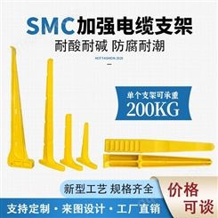 齐齐哈尔玻璃钢电缆支架直埋式地沟电缆支架模压SMCL400电缆复合支架厂家定制