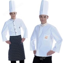 昆 明厂家批发厨师服 螺蛳湾厨房餐饮服装 长袖半袖可印刷logo