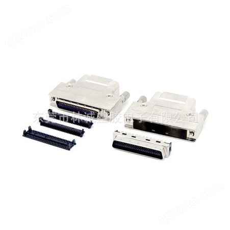 SCSI 50P连接器,SCSI 50P公头刺破,HPCN 50P塑壳装配螺丝式