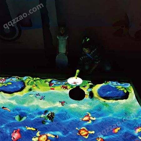 AR互动投地夏日沙滩一体机3D投影沙滩地面游戏淘气堡儿童乐园