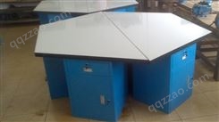 定制六角桌面钳工工作台重型钳桌可移动打包台学校实验台