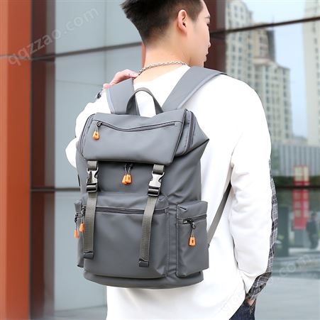 日常通勤双肩包 大容量商务定制LOGO约男士背包时尚学生书包