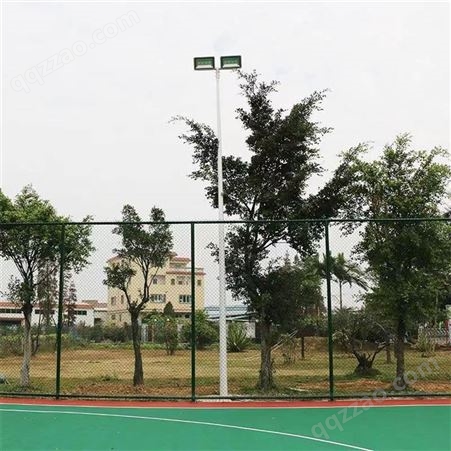 桂林荔蒲足球场灯杆安装图6.8.10.12.15.米