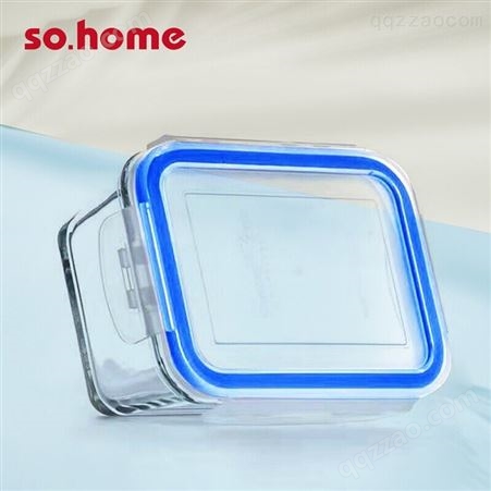 so.home耐热玻璃保鲜盒S-880A 便携式便当盒 高硼硅玻璃密封保鲜盒880ml 优价批发