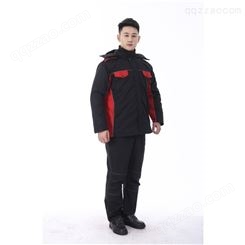 冬款棉衣 马可尚 男女工程棉服外套订做 免费设计 黑红色棉服批发