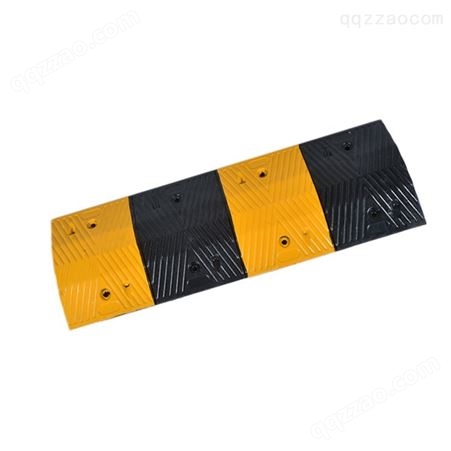 减速带橡胶 公路道路橡胶减速板 人字形4公分5公分缓冲带